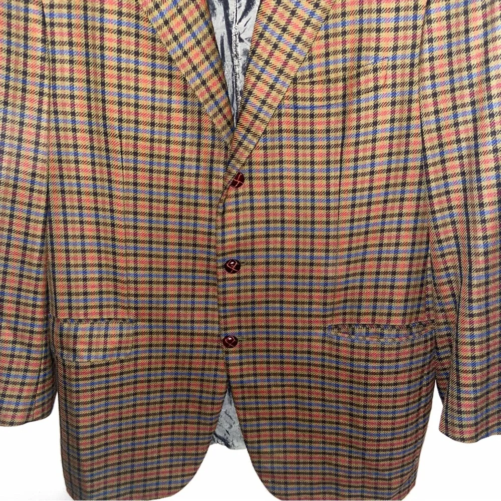 Brioni Wilkes Bashford Blazer Mens 44L Sports Coat Jacket Wool Italy *Flaw